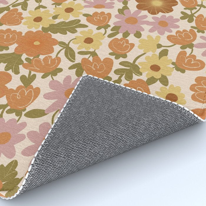 Retro garden pattern Rug Gallery Image 4