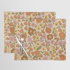 Retro garden pattern Placemat Gallery Image 1
