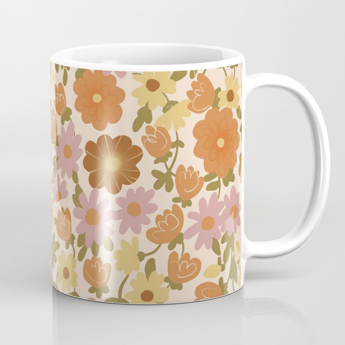 Retro garden pattern Coffee Mug Gallery Image 1
