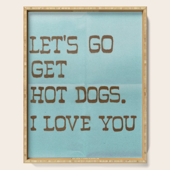 Love & Hot Dogs Serving Tray Gallery Image 1