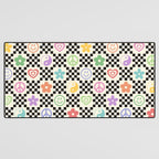 Retro Colorful Nostalgia Double Checker Desk Mat Gallery Image 3