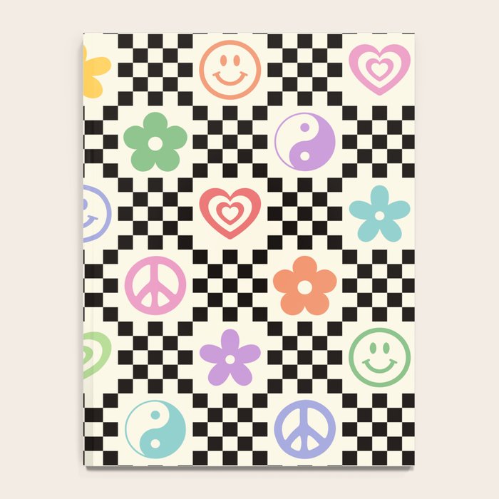 Retro Colorful Nostalgia Double Checker Notebook Gallery Image 4