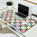 Retro Colorful Nostalgia Double Checker Desk Mat Gallery Image 2
