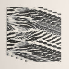 Abstract Zebra Stripe Pattern Modern Black and Beige Animal Wrapping Paper Gallery Image 3