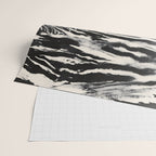 Abstract Zebra Stripe Pattern Modern Black and Beige Animal Wrapping Paper Gallery Image 2