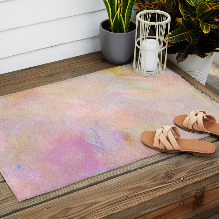 Sunset, Abstract Expression (6) Outdoor Rug Gallery Image 2