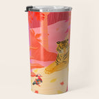 Tiger and Mandarin Ducks Travel Mug Gallery Image 3