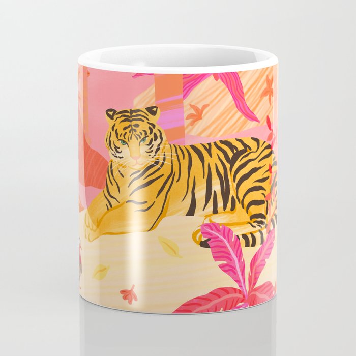 Tiger and Mandarin Ducks Coffee Mug Gallery Image 4