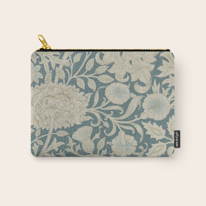 William Morris Double Bough Slate Blue Carry All Pouch Gallery Image 1