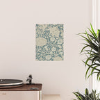 William Morris Double Bough Slate Blue Poster Gallery Image 2