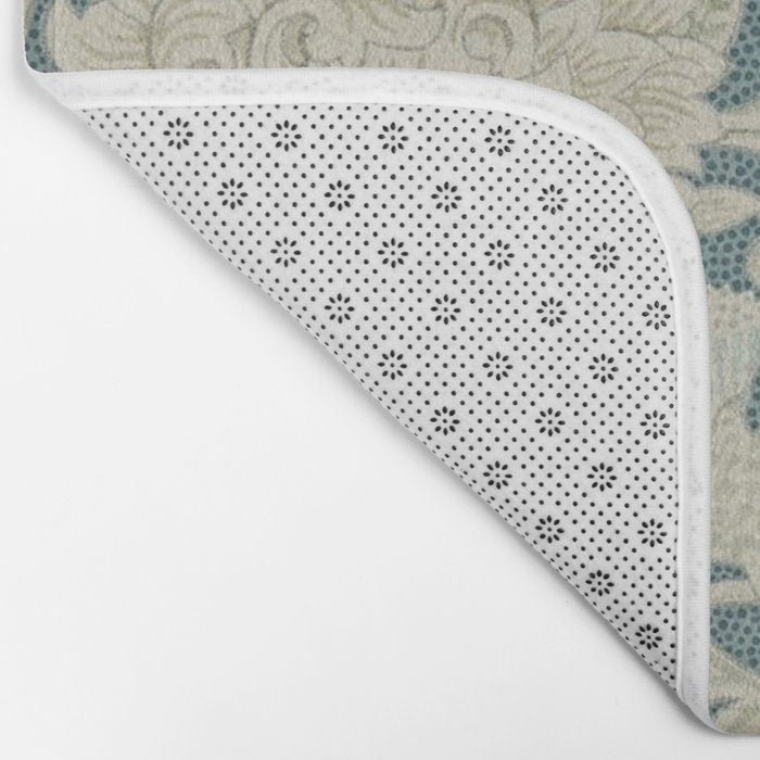 William Morris Double Bough Slate Blue Bath Mat Gallery Image 2