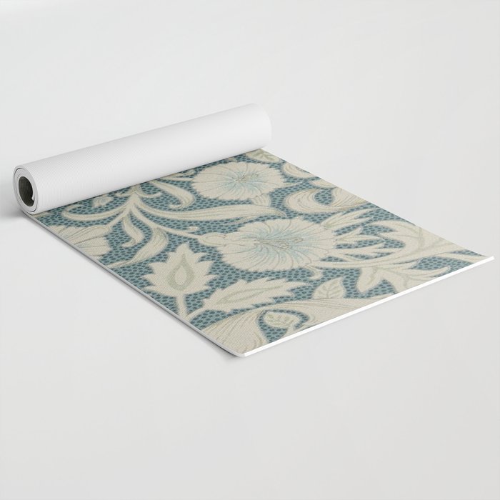 William Morris Double Bough Slate Blue Yoga Mat Gallery Image 2