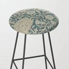 William Morris Double Bough Slate Blue Stool Gallery Image 2