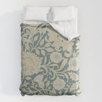 William Morris Double Bough Slate Blue Duvet Cover Gallery Image 6