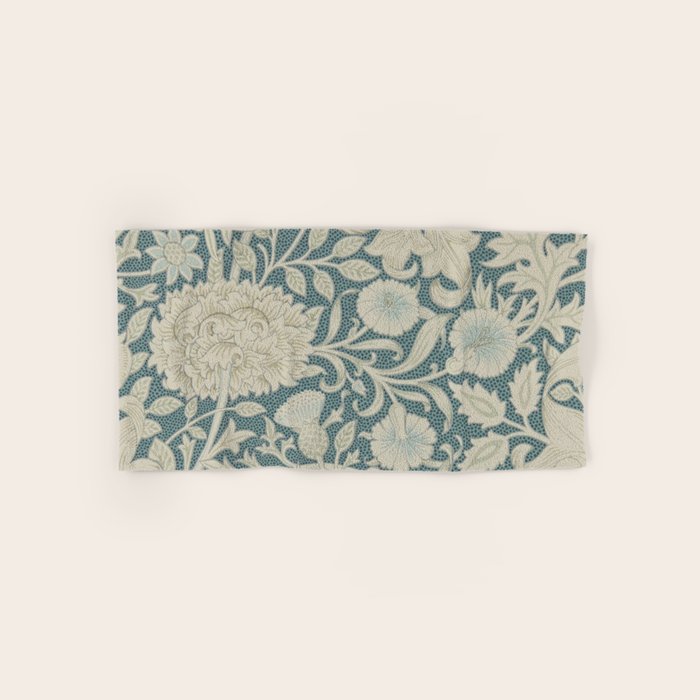 William Morris Double Bough Slate Blue Bath Towel Gallery Image 1