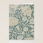 William Morris Double Bough Slate Blue Stationery Card Gallery Image 2