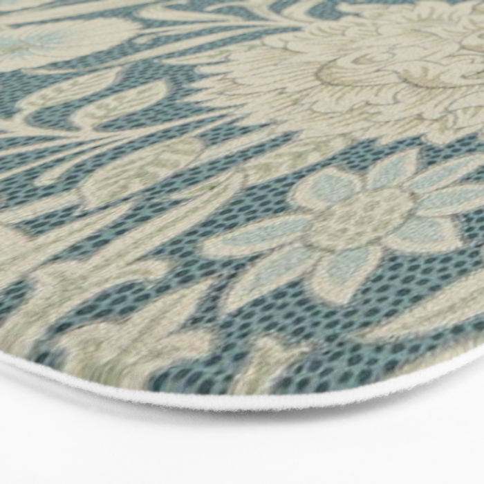 William Morris Double Bough Slate Blue Bath Mat Gallery Image 3