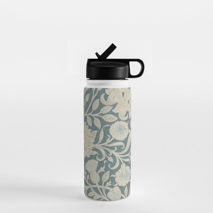 William Morris Double Bough Slate Blue Water Bottle Gallery Image 1
