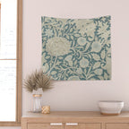 William Morris Double Bough Slate Blue Wall Tapestry Gallery Image 2