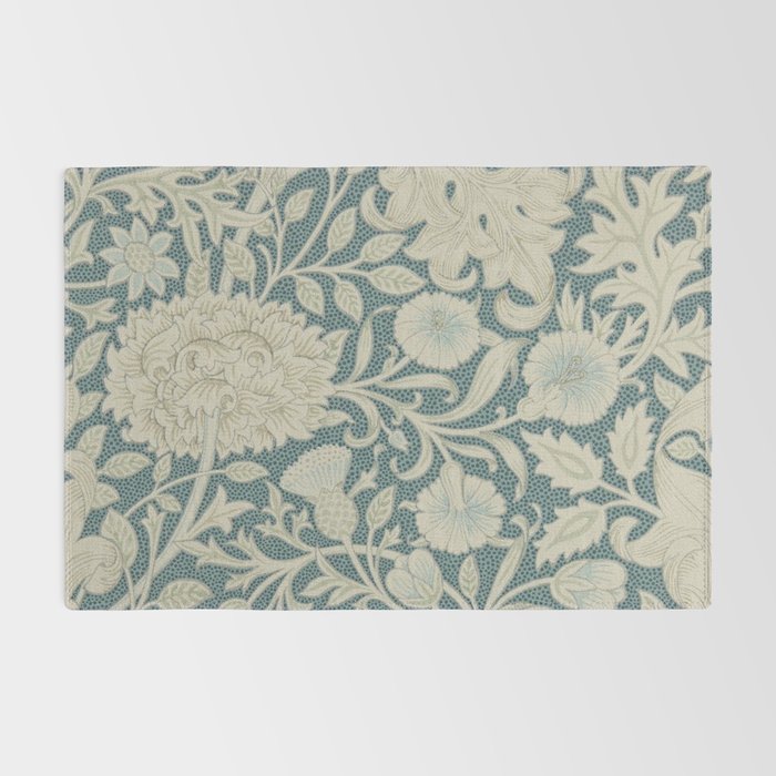 William Morris Double Bough Slate Blue Rug Gallery Image 2