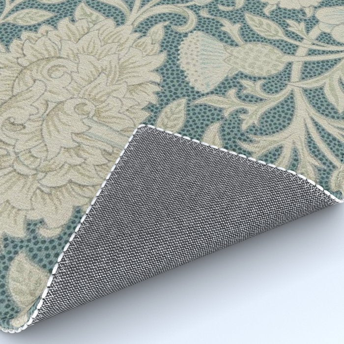 William Morris Double Bough Slate Blue Rug Gallery Image 4