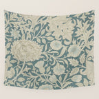 William Morris Double Bough Slate Blue Wall Tapestry Gallery Image 4