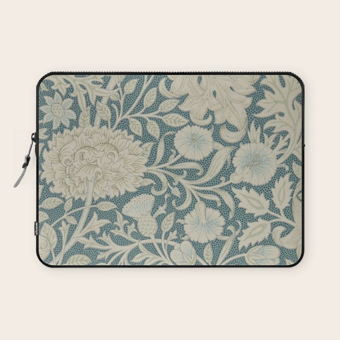 William Morris Double Bough Slate Blue Laptop Sleeve Gallery Image 1