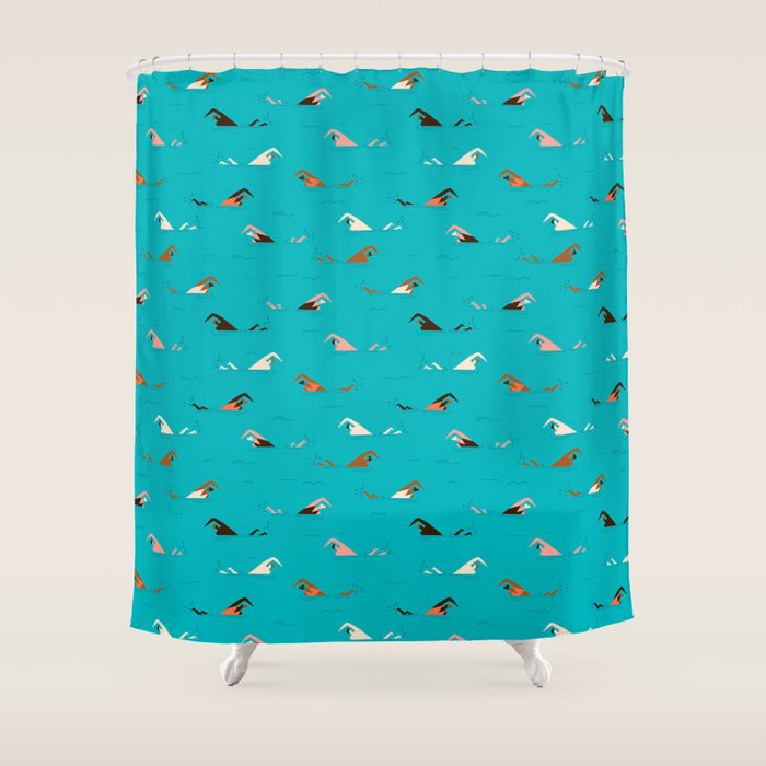 Swimming pool Shower Curtain Gallery Image 1