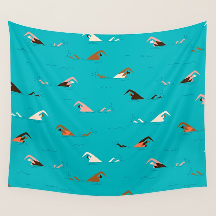 Swimming pool Wall Tapestry Gallery Image 4
