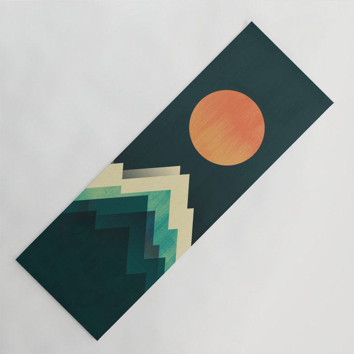Ablaze on cold mountain Yoga Mat Gallery Image 1