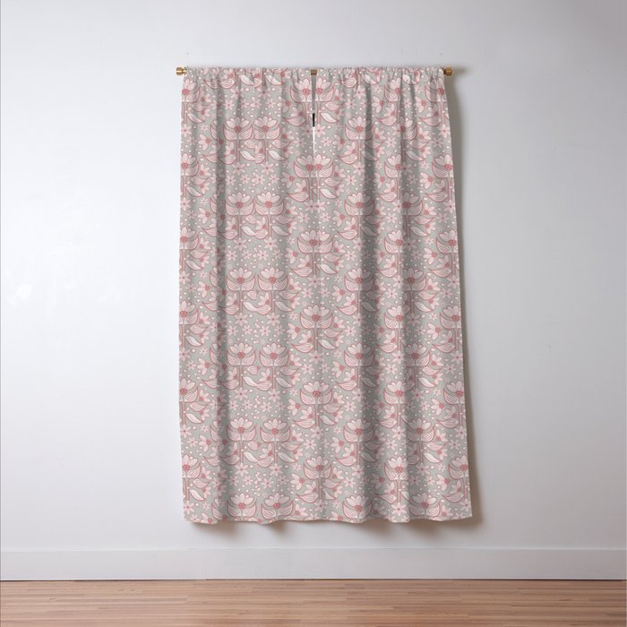 Sweet Florentia Pink Window Curtain Gallery Image 3