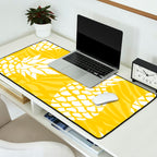 Bright Yellow, Summer, Pineapple Art Desk Mat Gallery Image 2