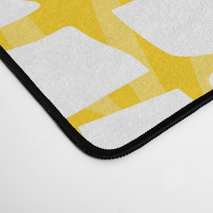 Bright Yellow, Summer, Pineapple Art Desk Mat Gallery Image 4