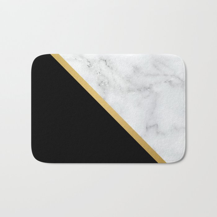 Marble, Stone, Color Block, Minimalist Art Bath Mat Gallery Image 1