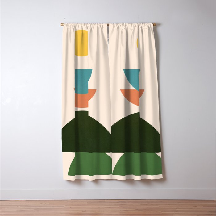 Abstract Shape Design Window Curtain Gallery Image 3