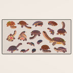 Snake-necked turtle Desk Mat Gallery Image 3