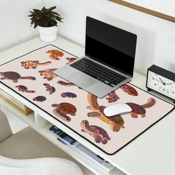 Snake-necked turtle Desk Mat Gallery Image 2