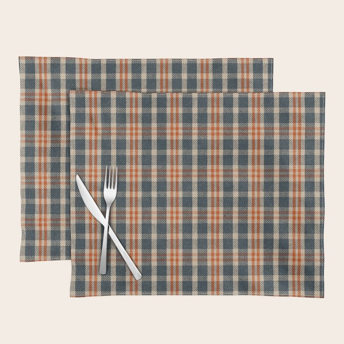 North Country Plaid - classic blue and red Placemat Gallery Image 1
