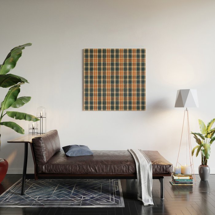 North Country Plaid - classic blue and red Wood Wall Art Gallery Image 2