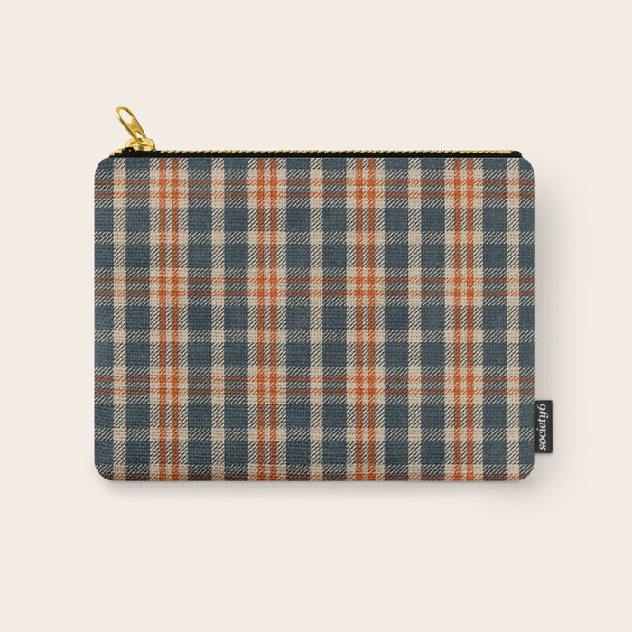 North Country Plaid - classic blue and red Carry All Pouch Gallery Image 1