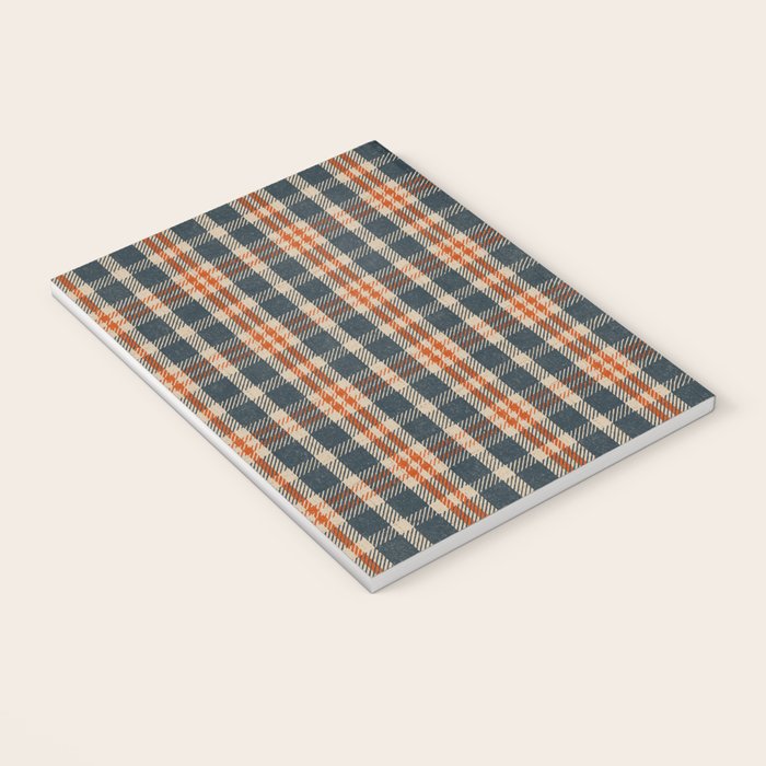 North Country Plaid - classic blue and red Notebook Gallery Image 3