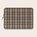 North Country Plaid - classic blue and red Laptop Sleeve Gallery Image 1
