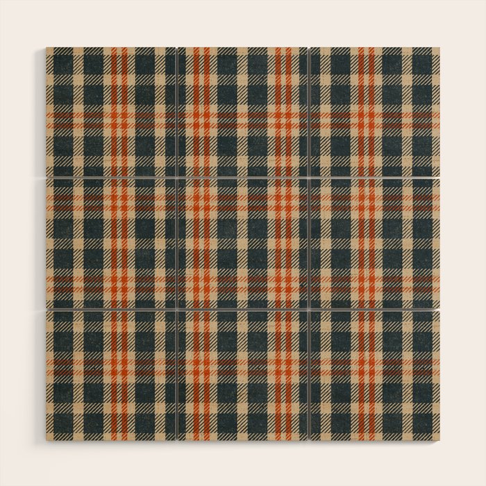 North Country Plaid - classic blue and red Wood Wall Art Gallery Image 1