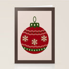 Christmas Bauble Red Stationery Card Gallery Image 2