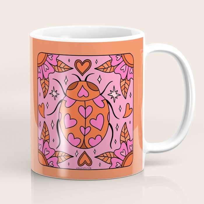 Valentine Lady Bug Coffee Mug Gallery Image 1