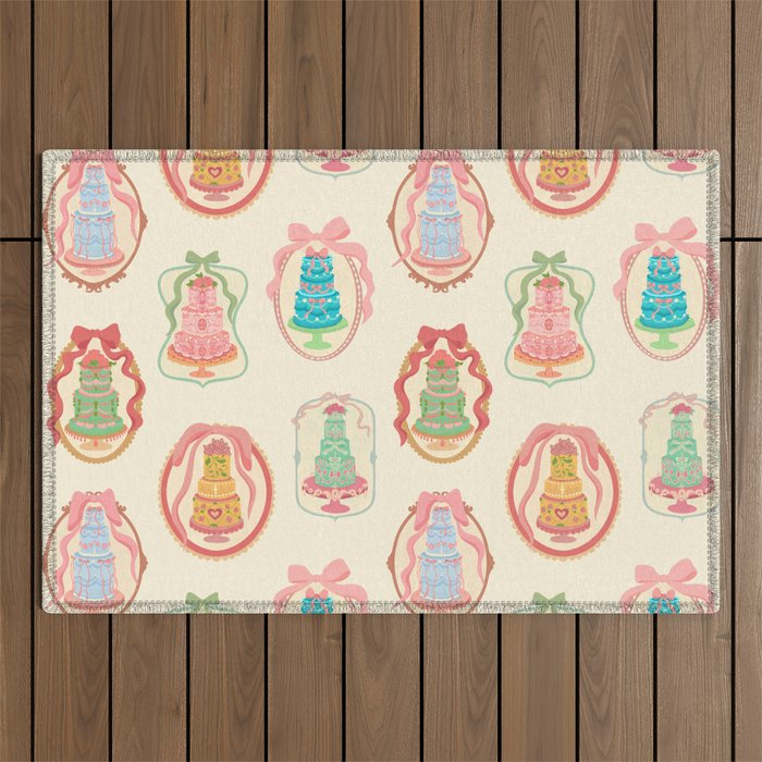 Rococo Cakes Outdoor Rug Gallery Image 1