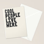 Cool People Live Here Stationery Card Gallery Image 2