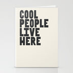 Cool People Live Here Stationery Card Gallery Image 2
