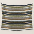 serape southwest stripe - muted natural tones Wall Tapestry Gallery Image 4