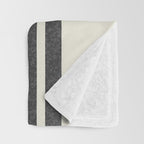 Mid century modern gold sun and black rainbow Throw Blanket Gallery Image 3